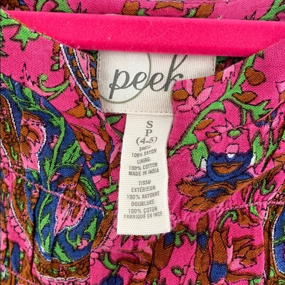 Peek Hot pink patterned dress - Picture 5 of 5